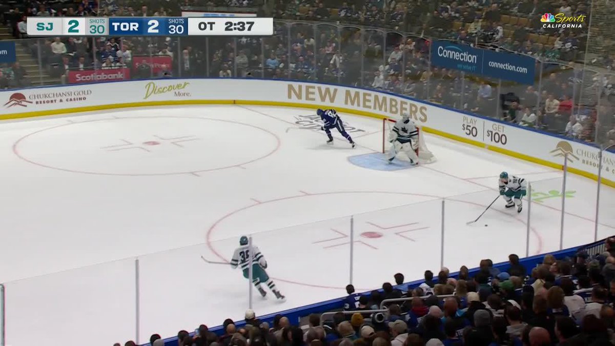 THAT'S GAME 😎 Alexander Wennberg wins it for the San Jose Sharks in Energizer OT!