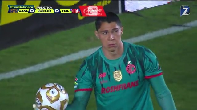 La jugada más clara del primer tiempo la sacó Hugo González