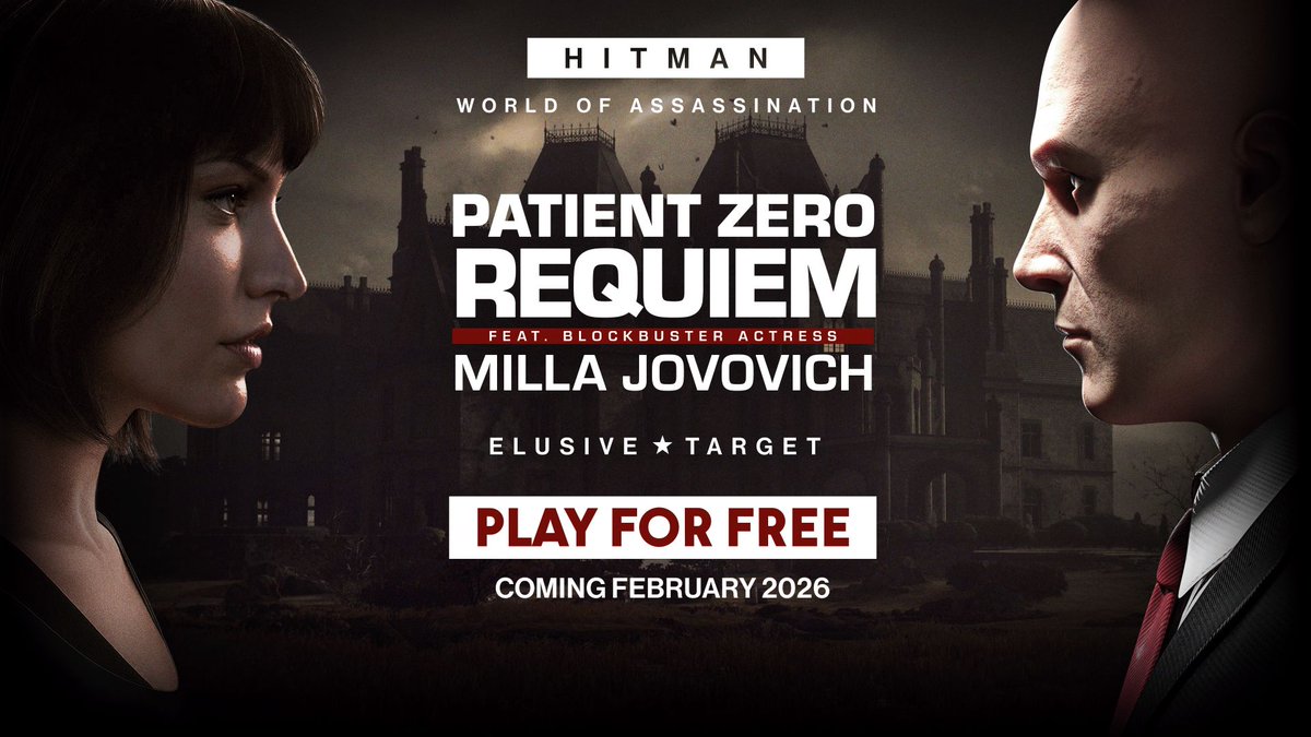 Milla Jovovich is coming to HITMAN World of Assassination as the next Celebrity Elusive Target. @hitman Approach with caution, one touch can be deadly. Play the Eminem vs. Slim Shady mission for FREE until December 31st. #HITMAN #Agent47 #MillaJovovich