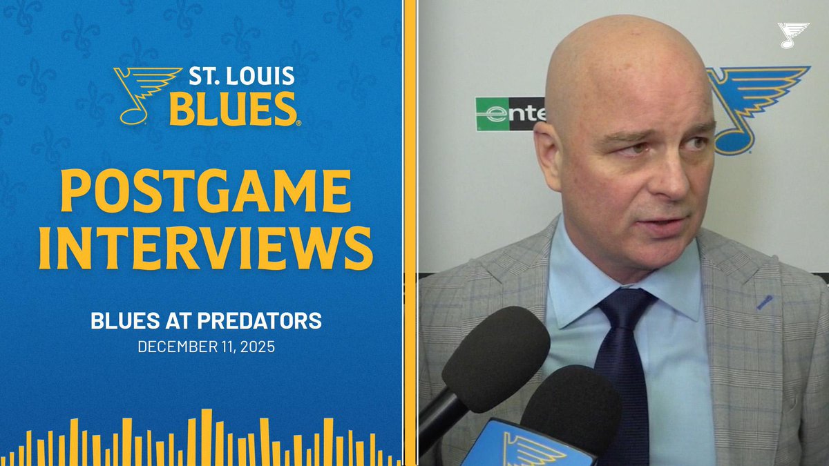 “We’re not hard enough in front of either net, and that’s why we don’t score and that’s why we give them up.” Brayden Schenn, Hugh McGing and Jim Montgomery after Thursday’s game in Nashville. #stlblues