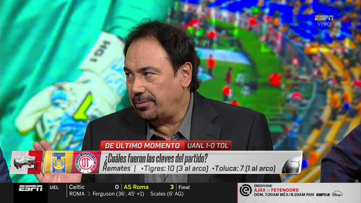 🗣 "SI TIGRES REALMENTE ASPIRABA A CONSEGUIR ALGO IMPORTANTE PARA EL TÍTULO, POR LO MENOS UN 2-0" 🗣 "YO ESTARÍA PREOCUPADO SI FUERA EL ENTRENADOR DE TIGRES" Ahora por ESPN y #DisneyPlus.