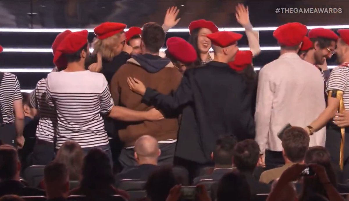 Congratulations to Clair Obscur Expedition 33 for winning the Game of the Year 2025 at #TheGameAwards It was practically a complete sweep with the team winning 10 out of 12 awards The team is so wholesome, and Guillaume thanks Sakaguchi for inspiring him to be a game dev.
