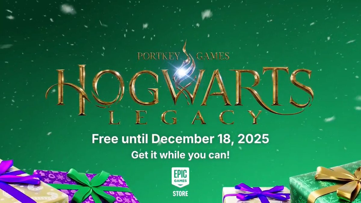 Epic Games Store Holiday Sale 🤝 @TheGameAwards Discounts, free games, and Epic Extras are here during our Holiday Sale! Make sure you grab Hogwarts Legacy for FREE until December 18 ❄️ #TheGameAwards