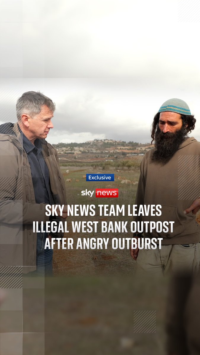 An illegal Israeli settler outpost is expanding on Palestinian land in the West Bank. Settlers claim biblical rights to build here, despite international law, leaving Palestinian communities fearful for their future. Sky's Adam Parsons reports.
