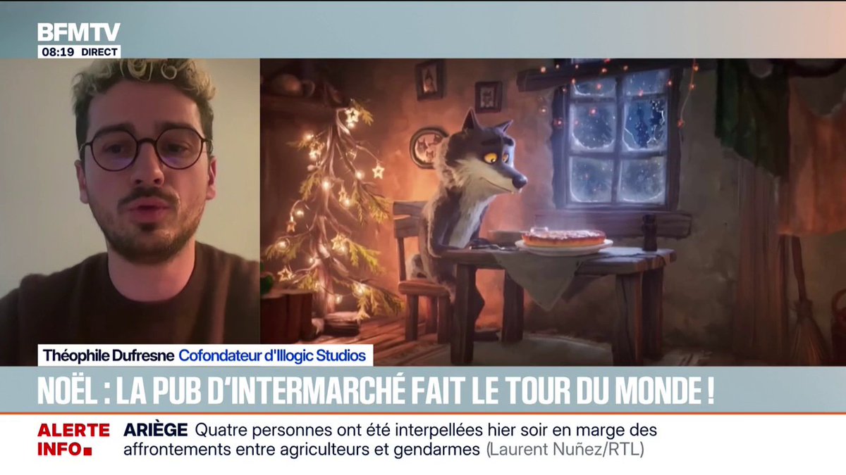 💬 "Tout le monde peut s'identifier à un personnage animé" Théophile Dufresne, cofondateur d'Ilogic Studios, raconte la création de la publicité Intermarché qui fait le tour du monde