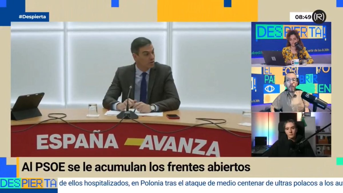 "Me da vergüenza ajena la posición de Sumar" Pablo Echenique sobre los casos de corrupción del PSOE 👇🏽 📺 DESPIERTA!