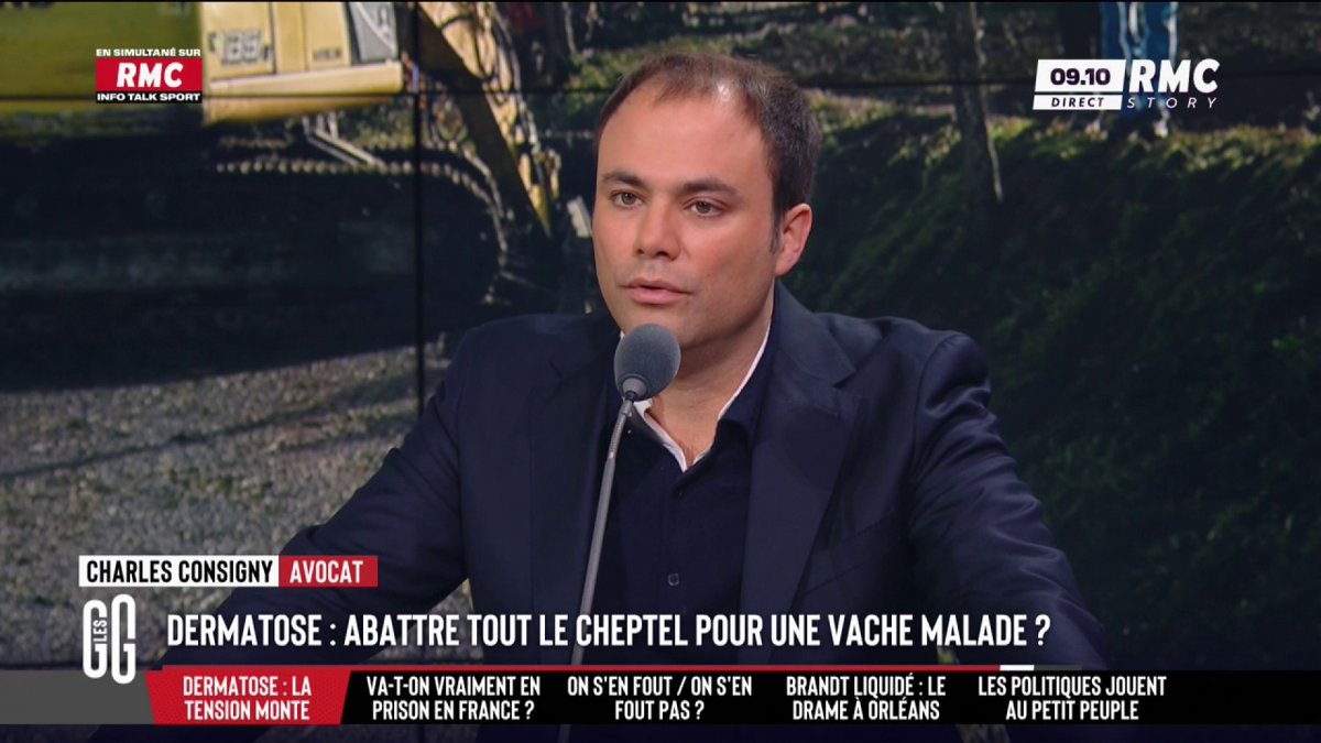 🐄 Dermatose en Ariège 🗣️ Charles Consigny : "Je suis un peu surpris qu'on envoie de tels détachements de forces de l'ordre aux agriculteurs... On ne les a pas pour liquider les points de deal dans les banlieues mais on les a pour liquider les agriculteurs !" #GGRMC
