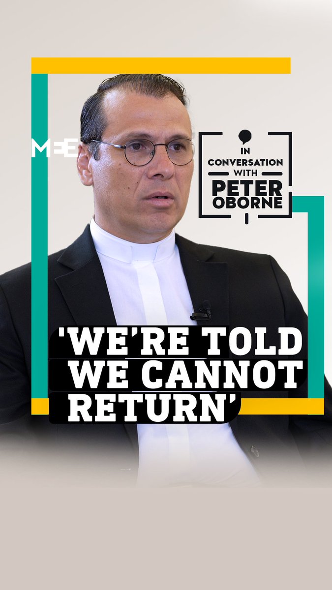 “We're told we cannot return to our homes from 1948.” Palestinian pastor Munther Isaac, speaking to journalist Peter Oborne, explains that Palestinians are repeatedly told to “forget what happened in 1948”, while they’re still living its consequences every day