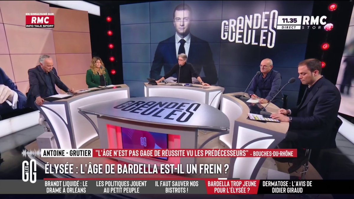 🗳️ L'âge de Bardella, un frein ? 📞 Antoine : "Je vote LFI et son jeune âge, je m'en fous ! Il a des idées, qu'il faut combattre, mais ce n'est pas son âge ! Si c'était ça le critère, on ne serait pas dans la m****, on est gouverné que par des vieux depuis 50 ans !" #GGRMC