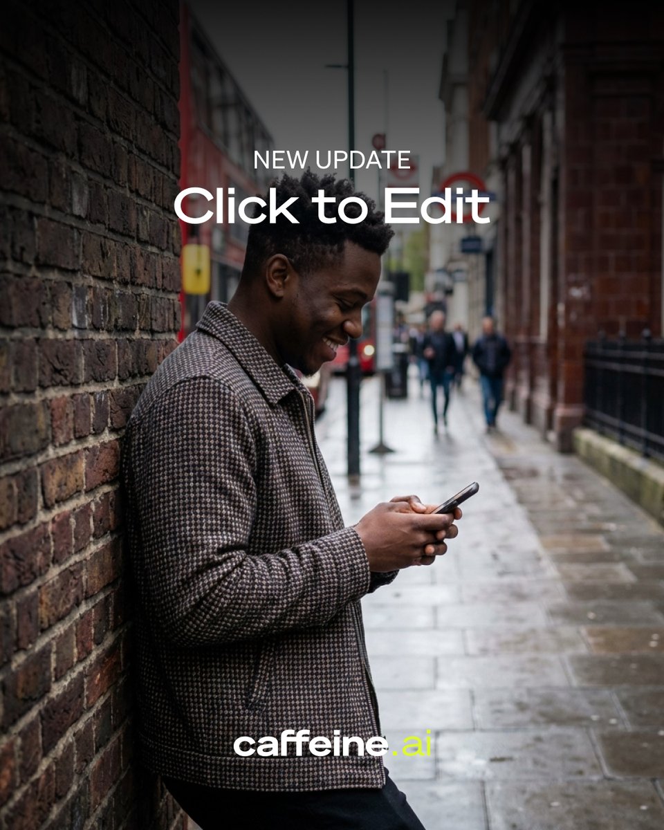 Have you tried our latest feature, Click to Edit? It may not be able to do the dishes or clean your bedroom, but it is powerful. Click any elements within your app and ask Caffeine to update it. Give it a click.