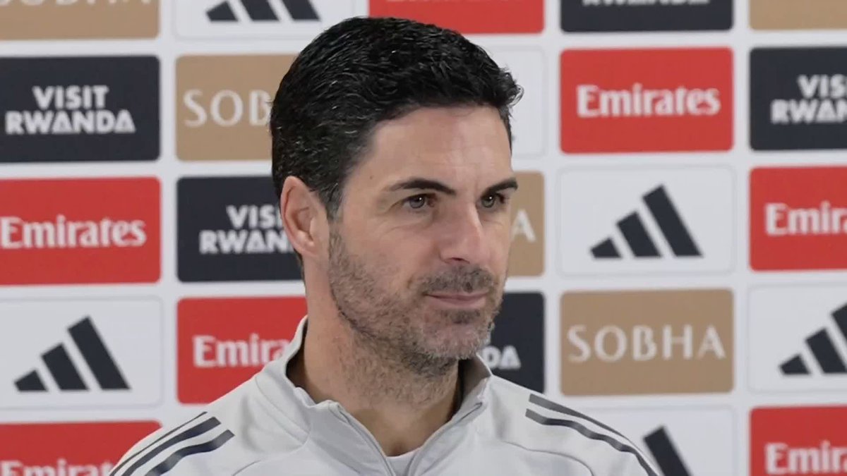 An inventive way of gaining Arsenal's team news from Gary Cotterill with Mikel Arteta refusing to rule William Saliba, Jurrien Timber and Declan Rice out of the match against Wolves 🔴