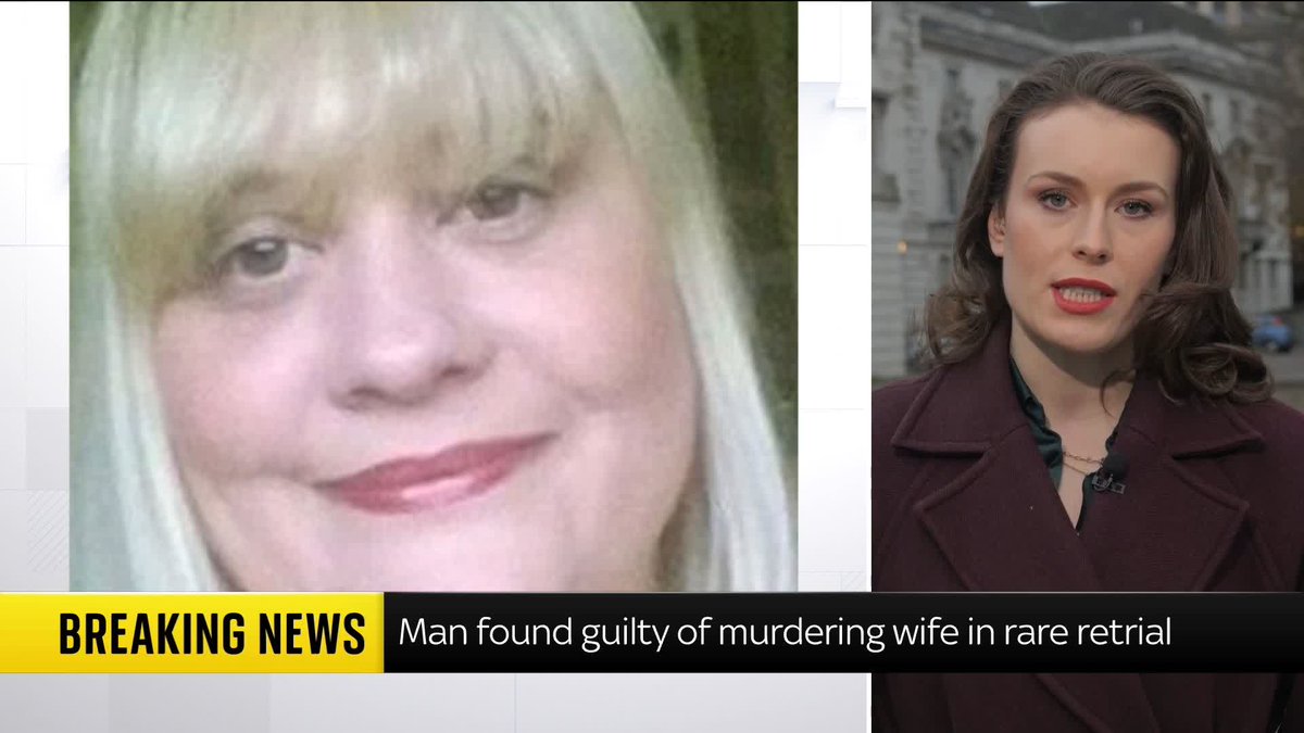 BREAKING: 52-year-old carpenter found guilty of murdering wife in rare retrial. Sky's Amelia Harper explains the case 📺 Sky 501, Virgin 602, Freeview 233 and YouTube