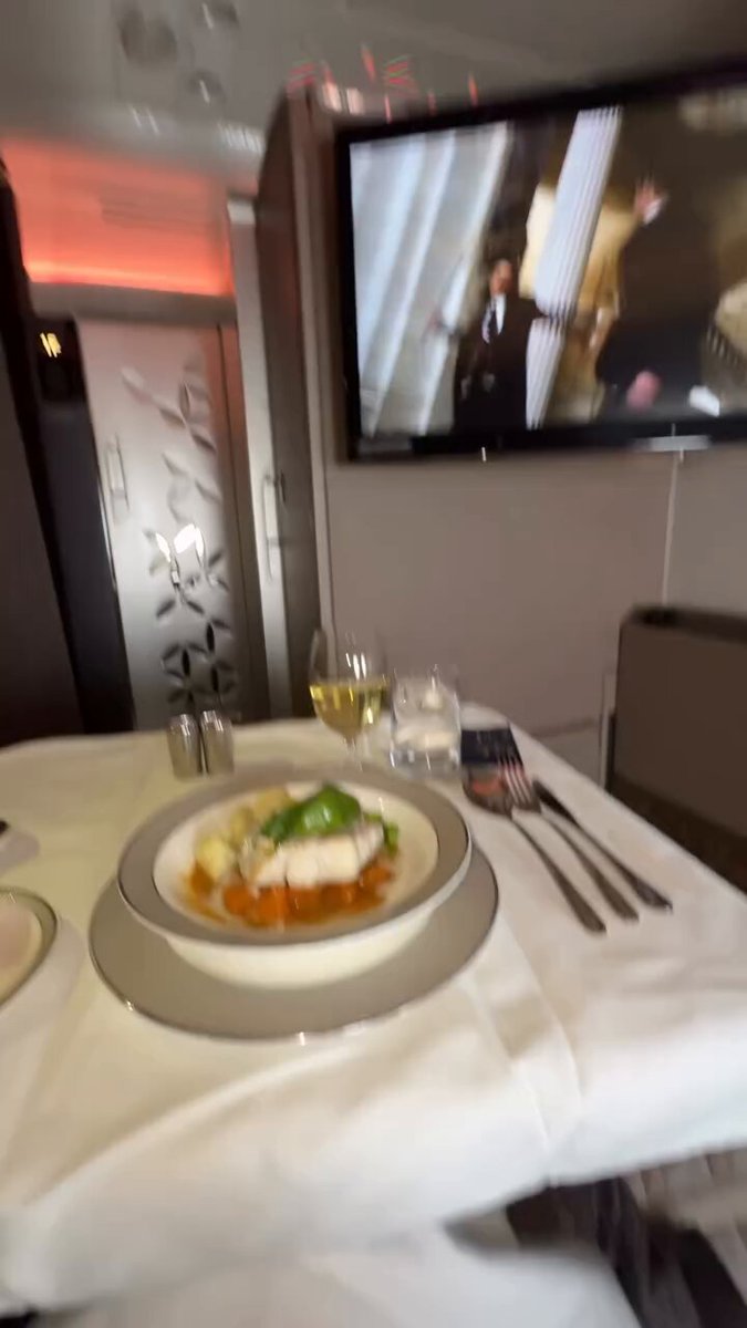 There's turbulence in First Class??? 🤔