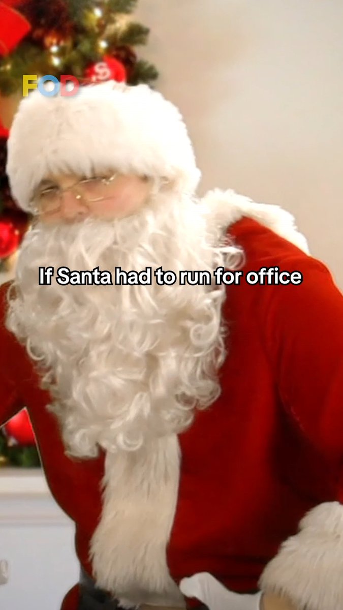 If Santa had to campaign for office, would he have your vote?
