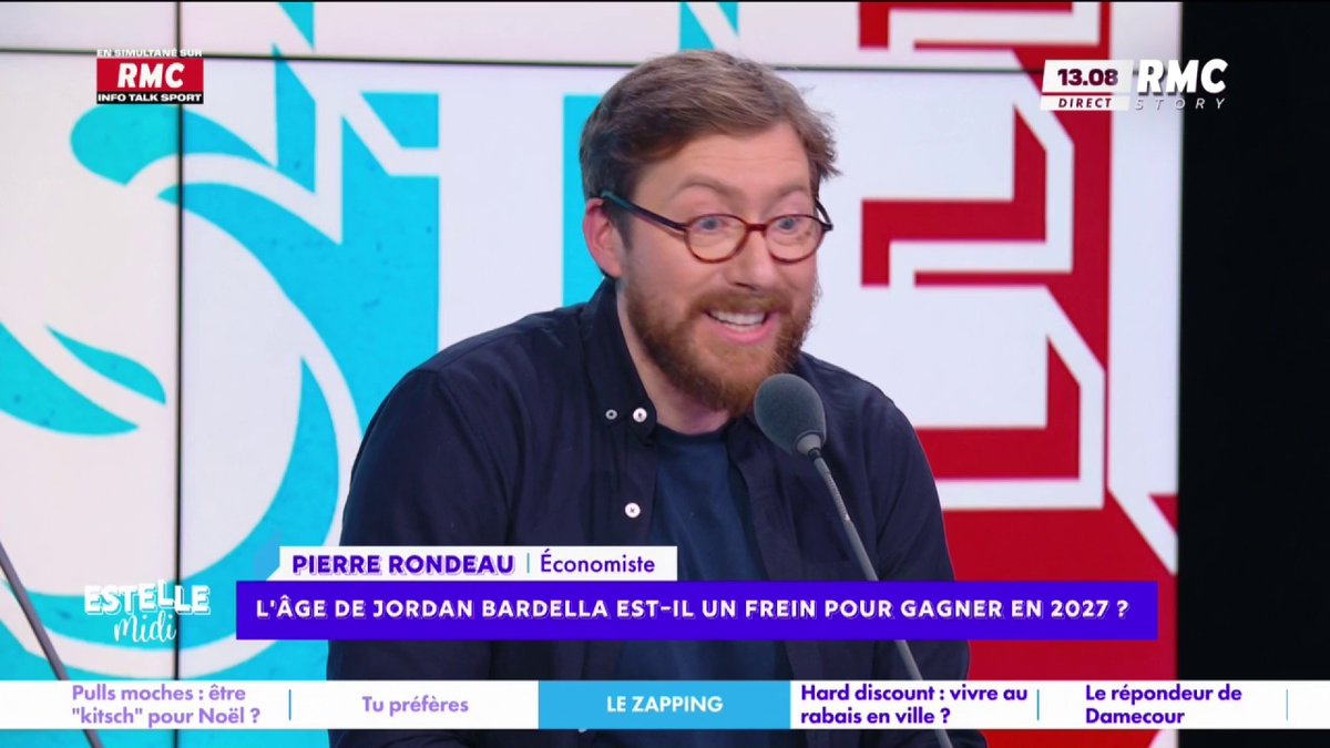 🗳️ L'âge de Bardella est-il un frein ? 🎙️ Pierre Rondeau : "Le principal frein de Bardella, c'est l'expérience... Il a arrêté la fac avec 2 de moyenne en géographie et il a la prétention de devenir président ! Il a été pistonné pour être assistant parlementaire" #EstelleMidi