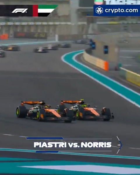 You voted Oscar Piastri's early move on Lando Norris at the season finale as the Crypto.com Overtake of the Month for November/December 🗳️ #F1 #AbuDhabiGP