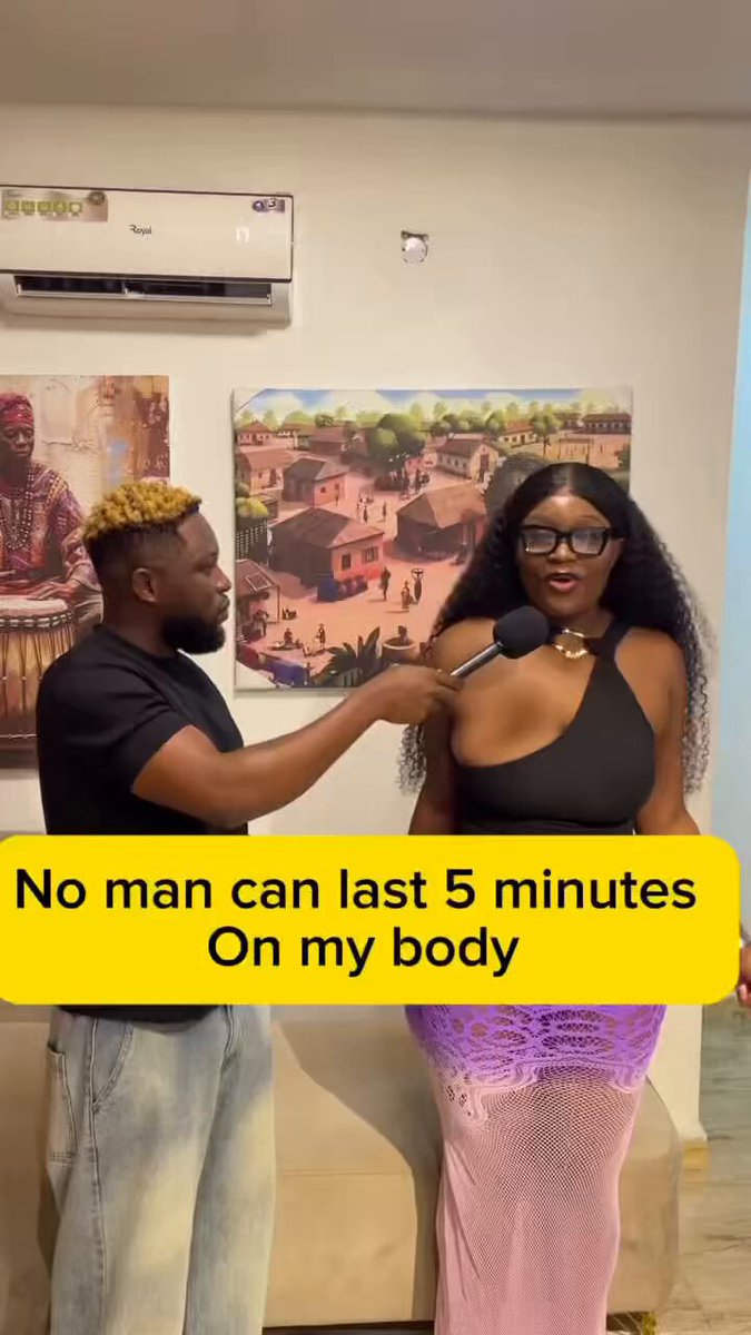 She said no man can last on her for 5 minutes!! How true is that ?? 🥶🥶