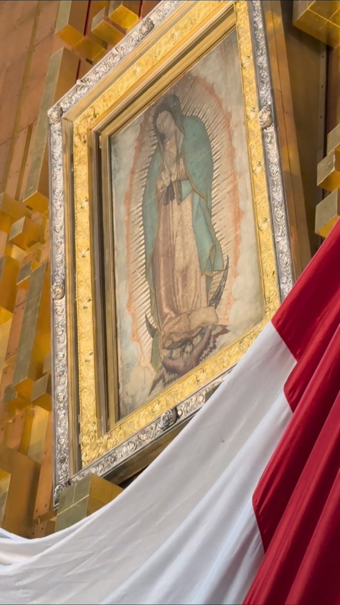 500 years later it looks exactly like it did when St. Juan Diego opened his cloak. Hallelujah! This pilgrimage was incredible! Our Lady of Guadalupe, pray for us!