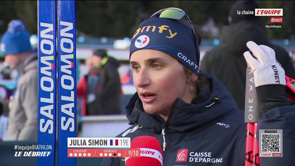 💬 Julia Simon, 19e pour son retour en Coupe du monde : « Il y a beaucoup de positif, je me sens soulagée. » Suivez la Coupe du monde de biathlon en direct sur la chaine L'Équipe #lequipeBIATHLON