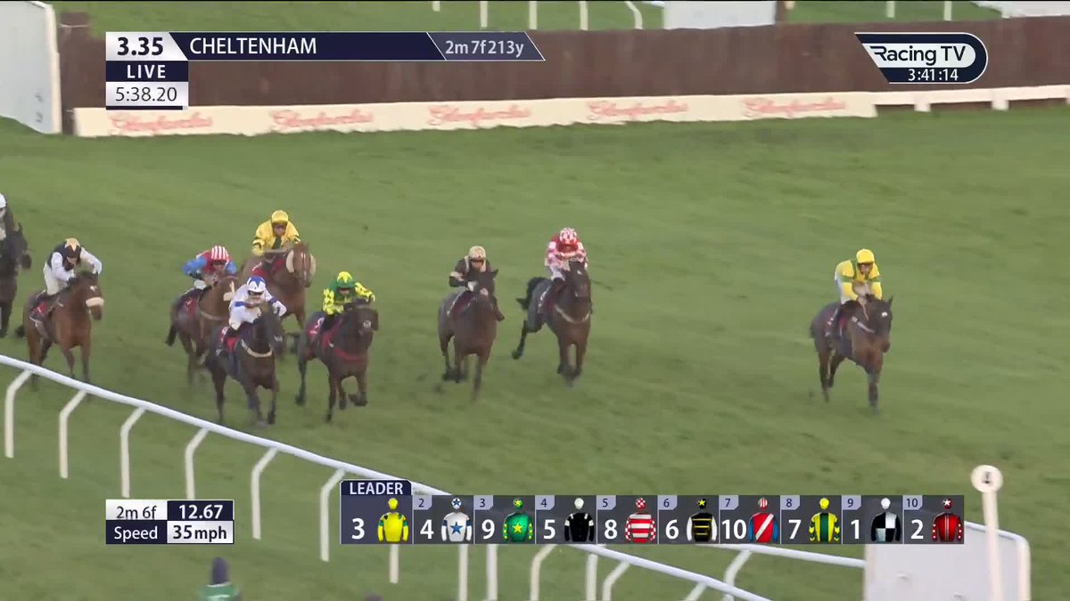 A THRILLER! 💥 Some finish to the CheltenhamRacecourse finale, won by Titan Discovery for Robbie Llewellyn Racing and Liam Harrison 💪
