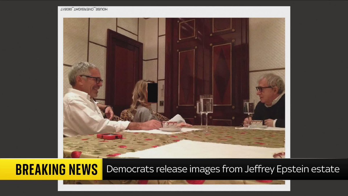 BREAKING: "Today, the focus of attention will be on these 19 pictures released from 95,000 images." David Blevins analyses new images released from Jeffrey Epstein's estate featuring notable figures, which don't show any illegal activity.
