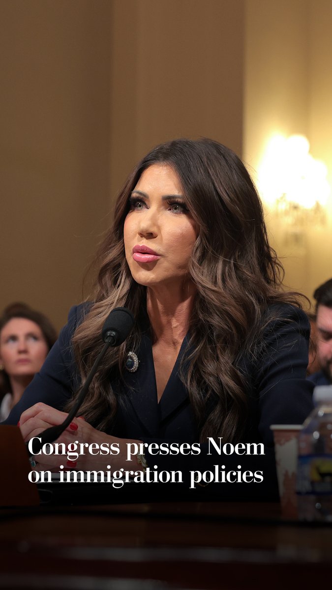 DHS Secretary Kristi L. Noem faced a combative congressional hearing, as Democrats repeatedly demanded that she resign, accusing her of lying and violating the law as she helps lead the Trump administration’s mass deportation agenda.