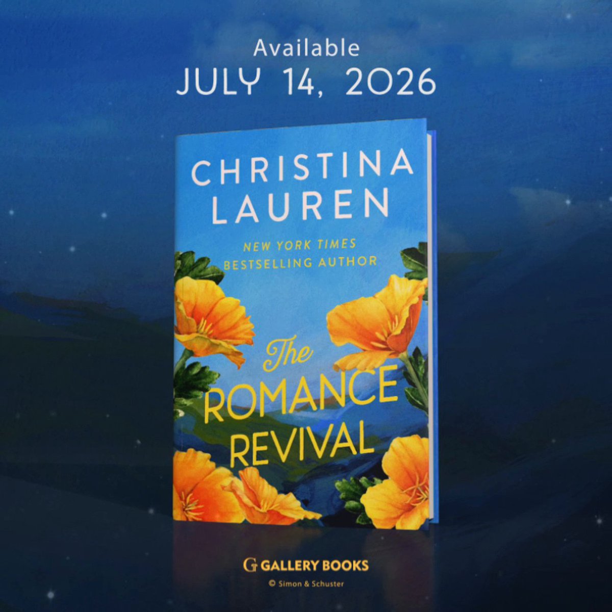 💕 BOOK ANNOUNCEMENT + COVER REVEAL! Your exclusive first look at 'The Romance Revival' by Christina Lauren. A Vegas marriage, a tragic accident, and a second chance at love—out July 2026 from @gallerybooks. Add it to your shelves!