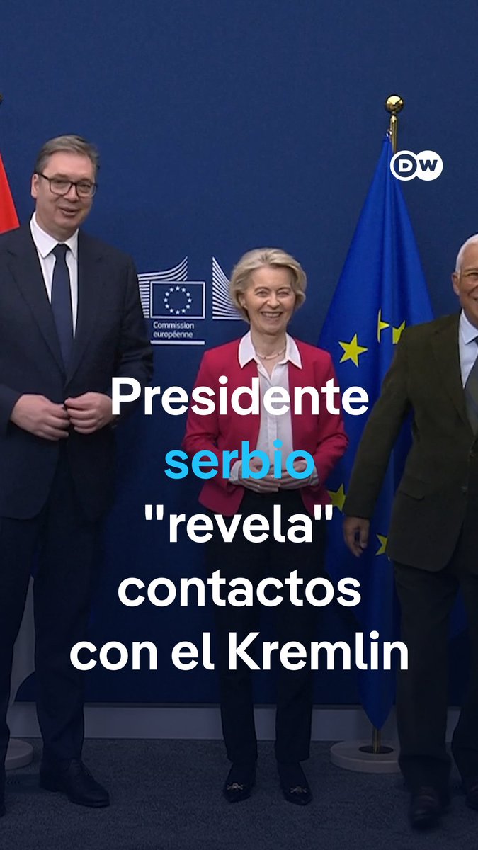 El presidente serbio es captado en micrófono abierto hablando sobre sus contactos con Rusia En una reunión con representantes de la Unión Europea en Bruselas, al presidente de Serbia se le escapó un comentario a micrófono abierto sobre sus conversaciones con el Kremlin. /cq
