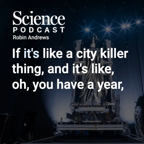 We’ve likely only found about half the so-called city-killer asteroids. In the latest #SciencePodcast🎙️, freelance science journalist Robin George Andrews joins host Sarah Crespi to discuss the upcoming launch of NASA’s Near-Earth Object Surveyor, an asteroid hunter that will improve our ability to look for large objects that might crash into Earth.