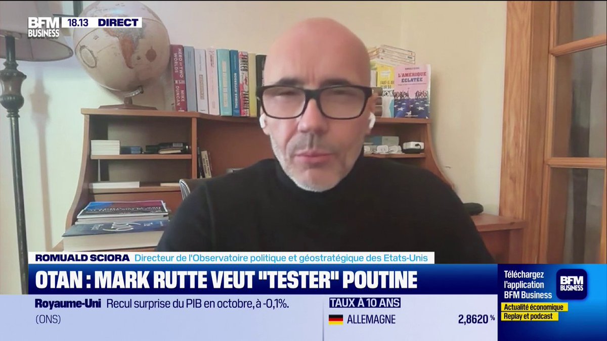 Poutine est prêt si l'UE veut la guerre "Aujourd'hui, la Russie n’a pas les moyens de lancer une guerre comme celle d'Hitler. Poutine n’a pas la capacité d’un affrontement frontal avec l’OTAN. C’est un discours anxiogène" 💬 Romuald Sciora, chercheur à l’IRIS 🎙️ Mathieu Jolivet