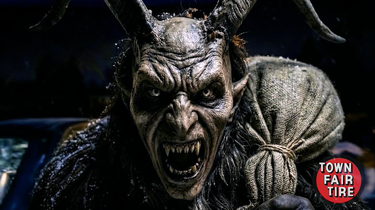 Krampus is checking his list, and he's not looking for good behavior—he's looking for bad tread depth. Stay off the Naughty List this year with a visit to Town Fair Tire!📜
