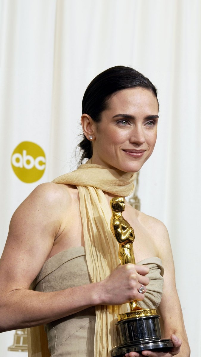 Jennifer Connelly winning the Oscar for Actress in a Supporting Role for her performance as Alicia Nash in A BEAUTIFUL MIND.