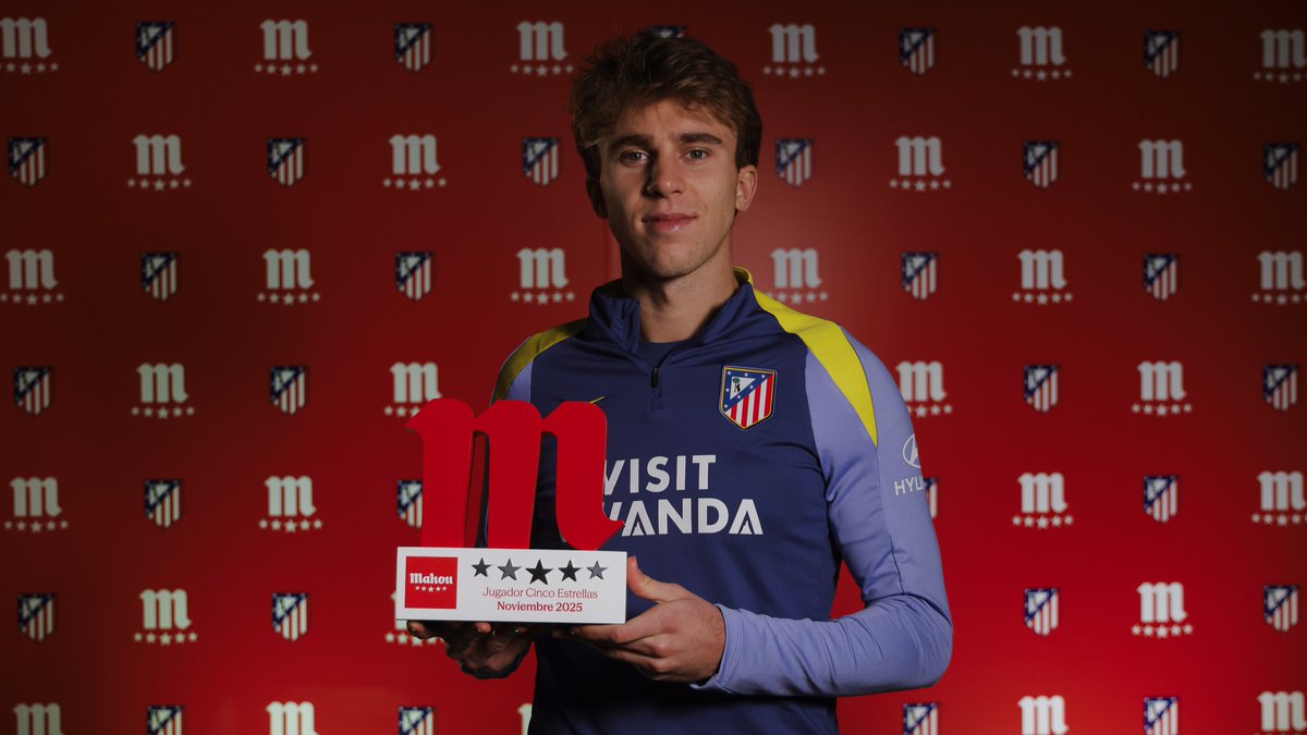 ❝El encuentro ante el Valencia será un gran partido❞ Pablo Barrios, ganador del premio #JugadorCincoEstrellas de noviembre de Fútbol Mahou 🤩