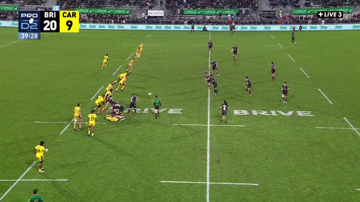 MAXIMIN COMME UN AILIER 🤯 Le troisième ligne briviste fait parler sa vitesse et file inscrire le troisième essai de son équipe juste avant la pause 🙌 CA Brive Rugby ⚡️ #CABUSC