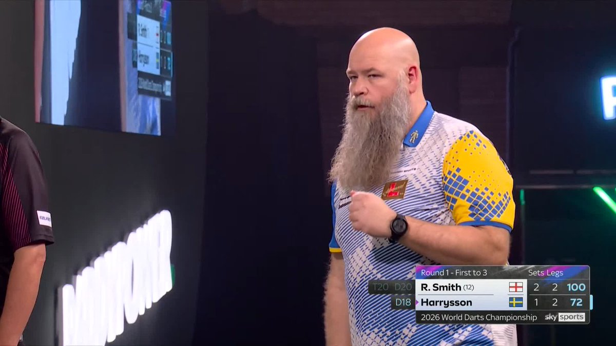 HARRYSSON SURVIVES! Incredible drama at Ally Pally! Ross Smith has spurned SIX match darts, and Harrysson keeps his cool to force a decisive fifth set! 📺 #WCDarts | R1