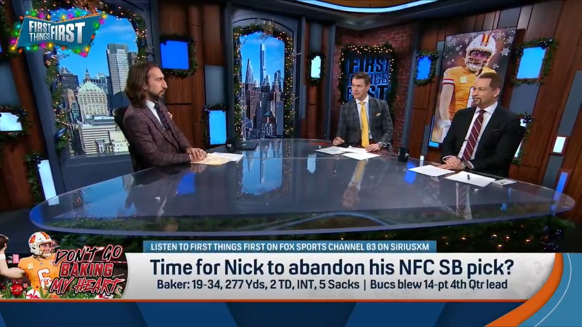 .Chris Broussard is pushing nick wright to finally give up on his Bucs Super Bowl Pick 😅 "They're no longer even cute. They are frightful. Hard on the eyes!" 😳