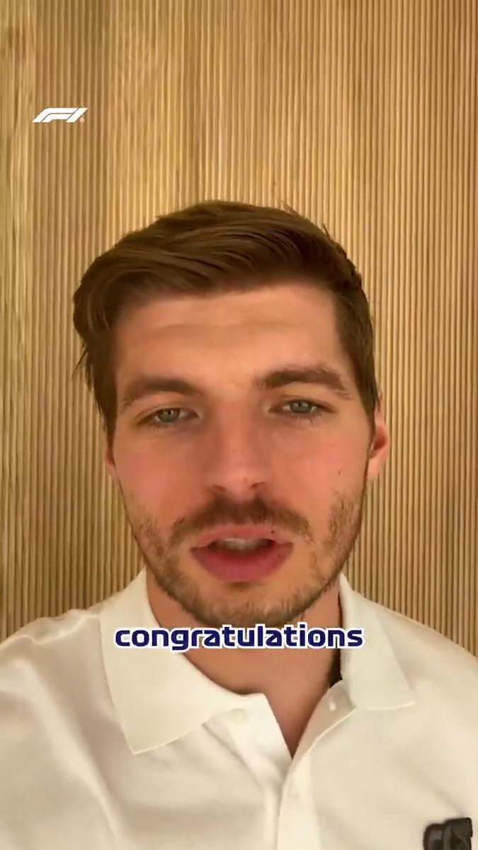 A message from Max 🤳 While Max couldn’t travel to the FIA Awards on his doctor’s advice, he sent in this message to congratulate Lando and McLaren 🤝 #F1