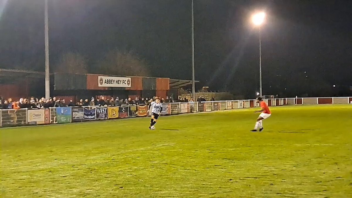 Stoppage time winner for West! Sean Moscrop finds the bottom corner! FT 🔴 Abbey Hey 1:2 West Didsbury &amp; Chorlton ⚪️ NWCFL Scores Abbey Hey FC West Didsbury & Chorlton #nonleague #groundhopping