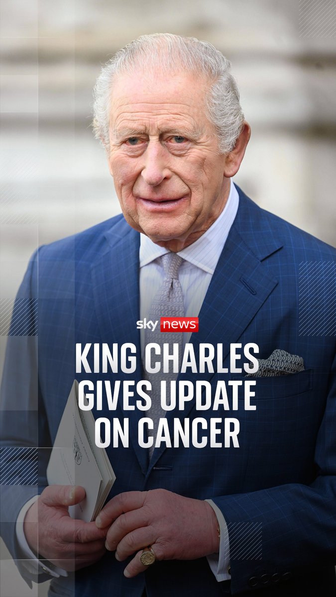 King Charles says his cancer treatment will be reduced in the new year in a video in support of the 'Stand Up To Cancer' campaign. The King used his message to emphasise the importance of early checks. Sky's Laura Bundock reports. 🔗