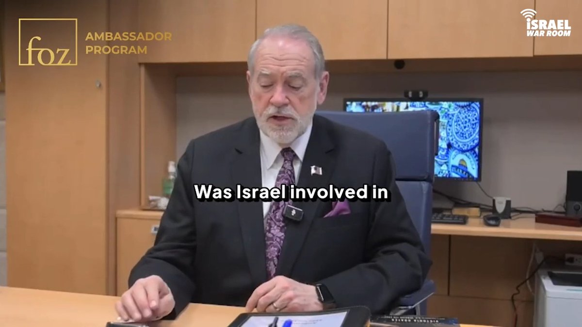 Ambassador Mike Huckabee condemned those spreading reckless, baseless accusations that Israel was involved in Charlie Kirk’s assassination. “Charlie Kirk, who is a friend of mine, would never have had any reason to be on a target list for Israel,” Huckabee said. “He loved Israel. He visited here often.” He added that Charlie told him the only government role he could ever imagine wanting was to serve as U.S. Ambassador to Israel.