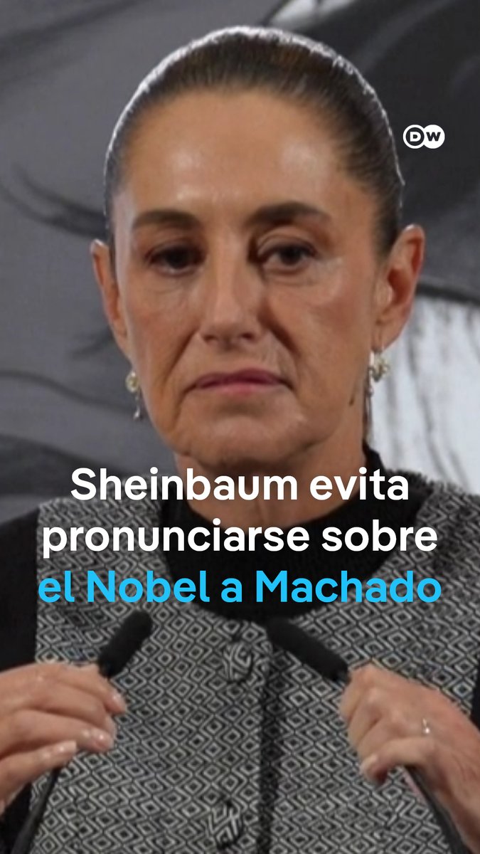 La presidenta de México se abstuvo de opinar sobre el Nobel de la Paz a María Corina Machado "Sin comentarios", dijo sobre la distinción a la líder opositora venezolana. Sheinbaum promovió la "no intervención". Machado pidió varias veces a México que interceda ante Maduro.