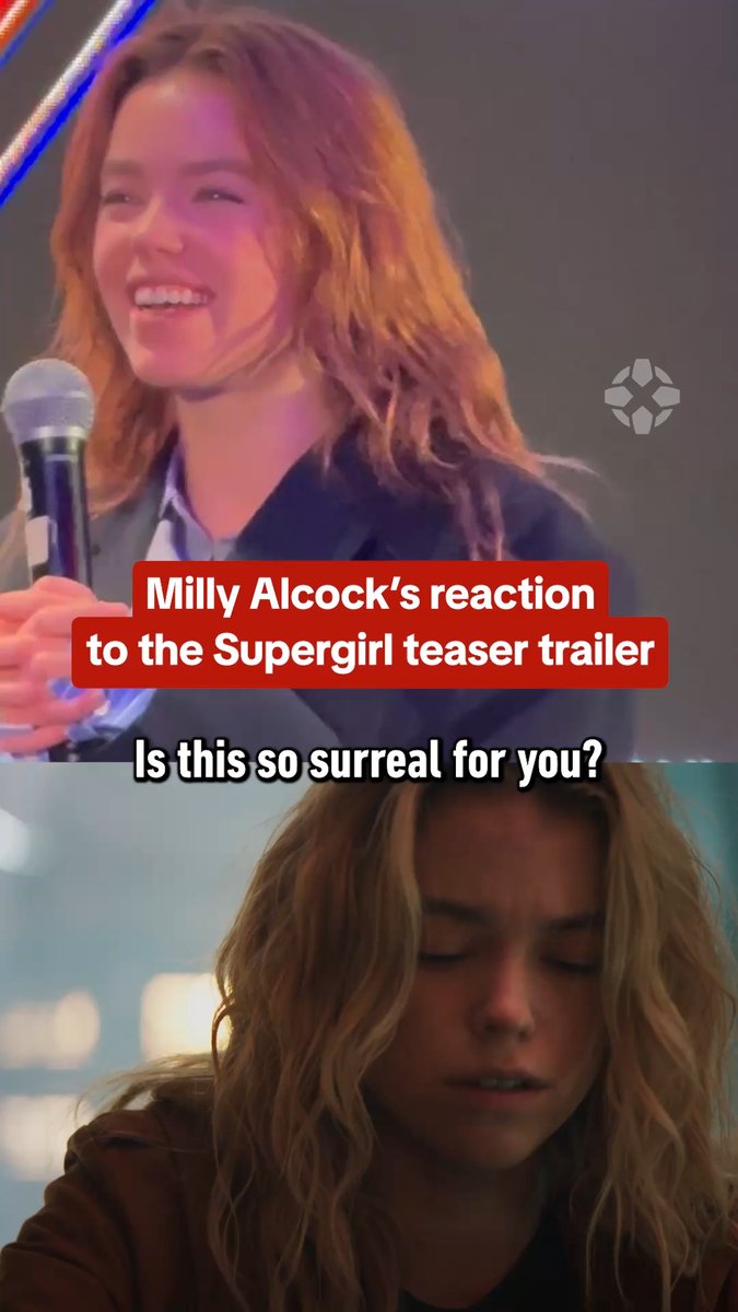 Milly Alcock reacts to the Supergirl teaser reveal: "It's so weird in the best way"