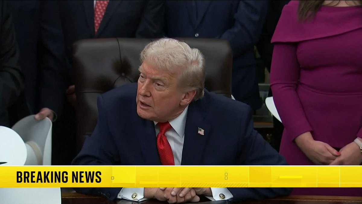 BREAKING: "I know nothing about it." US President Donald Trump reacts to the release of two batches of images from Jeffrey Epstein's estate. The photos do not show any illegal activity. 📺 Sky 501, Virgin 602, Freeview 233 and YouTube