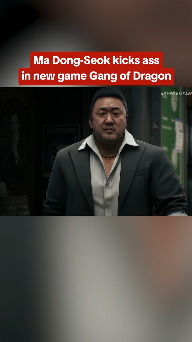 Ma Dong-seok (aka Don Lee) stars in the first game from Toshihiro Nagoshi's new game studio. Which probably explains why it looks a LOT like Yakuza/Like a Dragon. #thegameawards