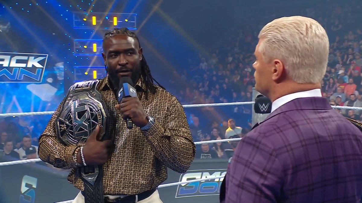 "The future is NOW. The future is HERE and the NOW is ME!" Oba Femi wwe is going off on Cody Rhodes 😤