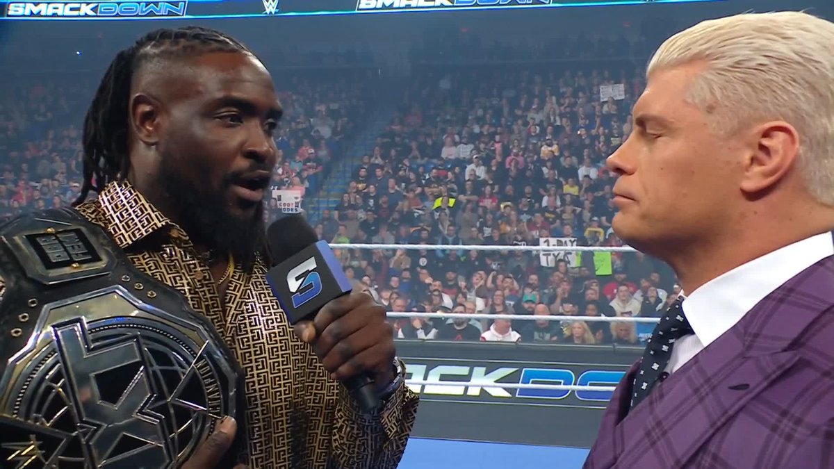 .Cody Rhodes 👀 Oba Femi wwe Tensions are running high ahead of Saturday Night's Main Event...