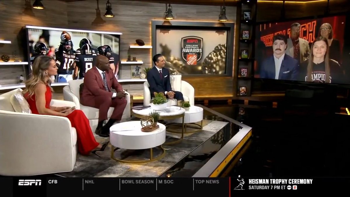 "Being in this position is something I couldn't have dreamed of." Jacob Rodriguez on the ESPN College Football Awards Show after being named the winner of the 2025 Bednarik Award