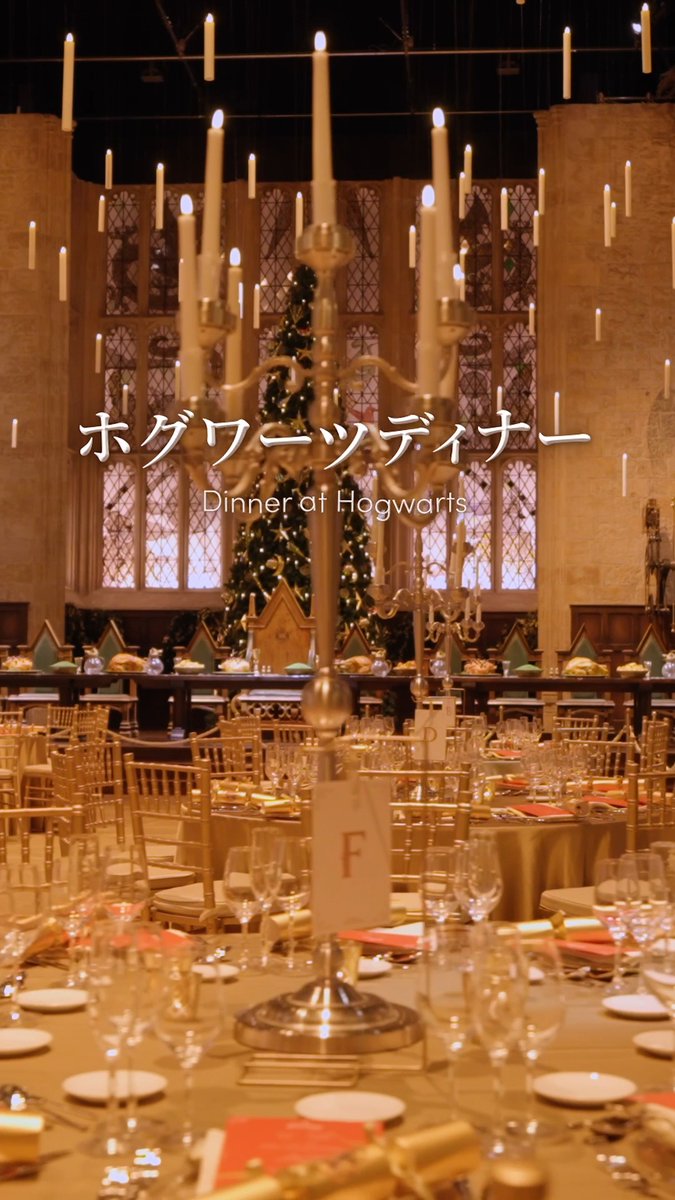 ホグワーツのクリスマスとともに楽しむ #ホグワーツディナー を開催しました🎄❄️ 当日のテーブルコーディネートやお食事をご紹介🍽️✨ #ホグワーツ・イン・ザ・スノー のクリスマス装飾に包まれて、ホリデー気分をより一層楽しめます。 #スタジオツアー東京 #ハリポタツアー