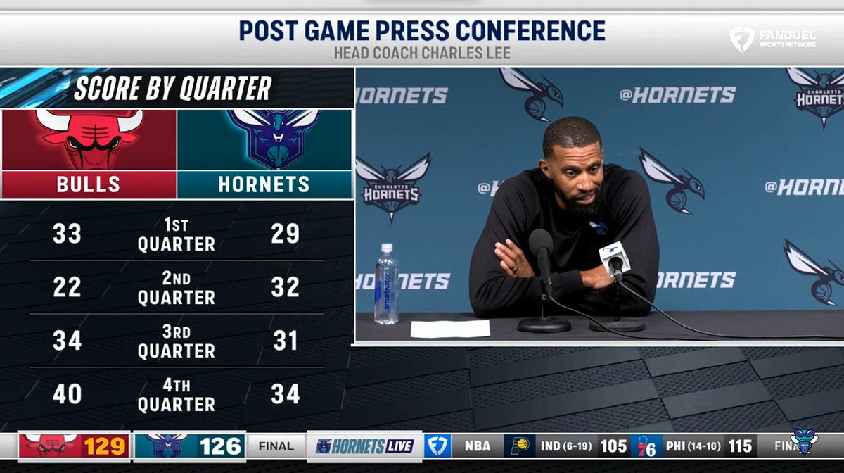 🎙️ Charles Lee on the overturned foul call: "They'll review it, we'll hear in the L2M report whether it was right or wrong." "In live play and even on the video replay, I thought that was gonna constitute a secondary act. The officials looked at it and said there was no secondary act. I thought maybe even the foot, the landing area, might get called too." 🤷♂️