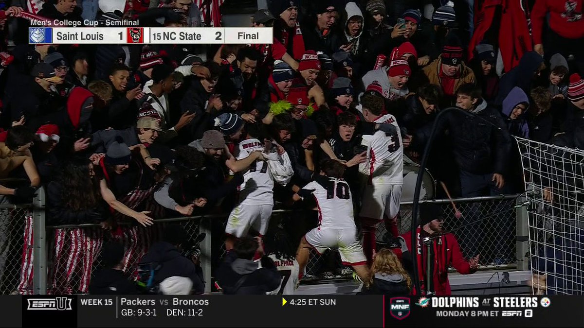 WOLF. PACK. For the first time ever, NC State Men's Soccer is advancing to the Men's College Cup Final 🐺